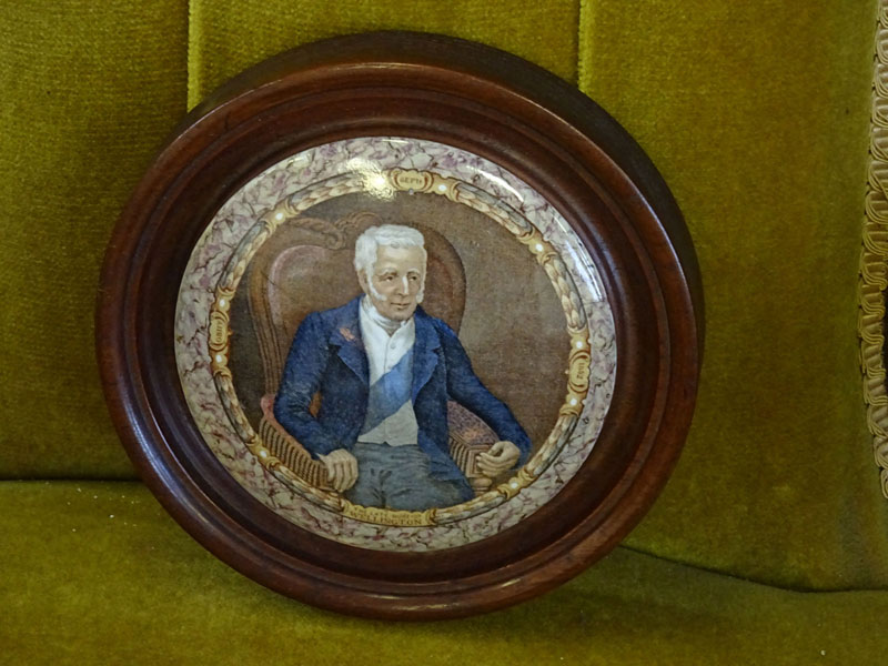 19th Century Prattware pot lid of the 'Duke of Wellington'